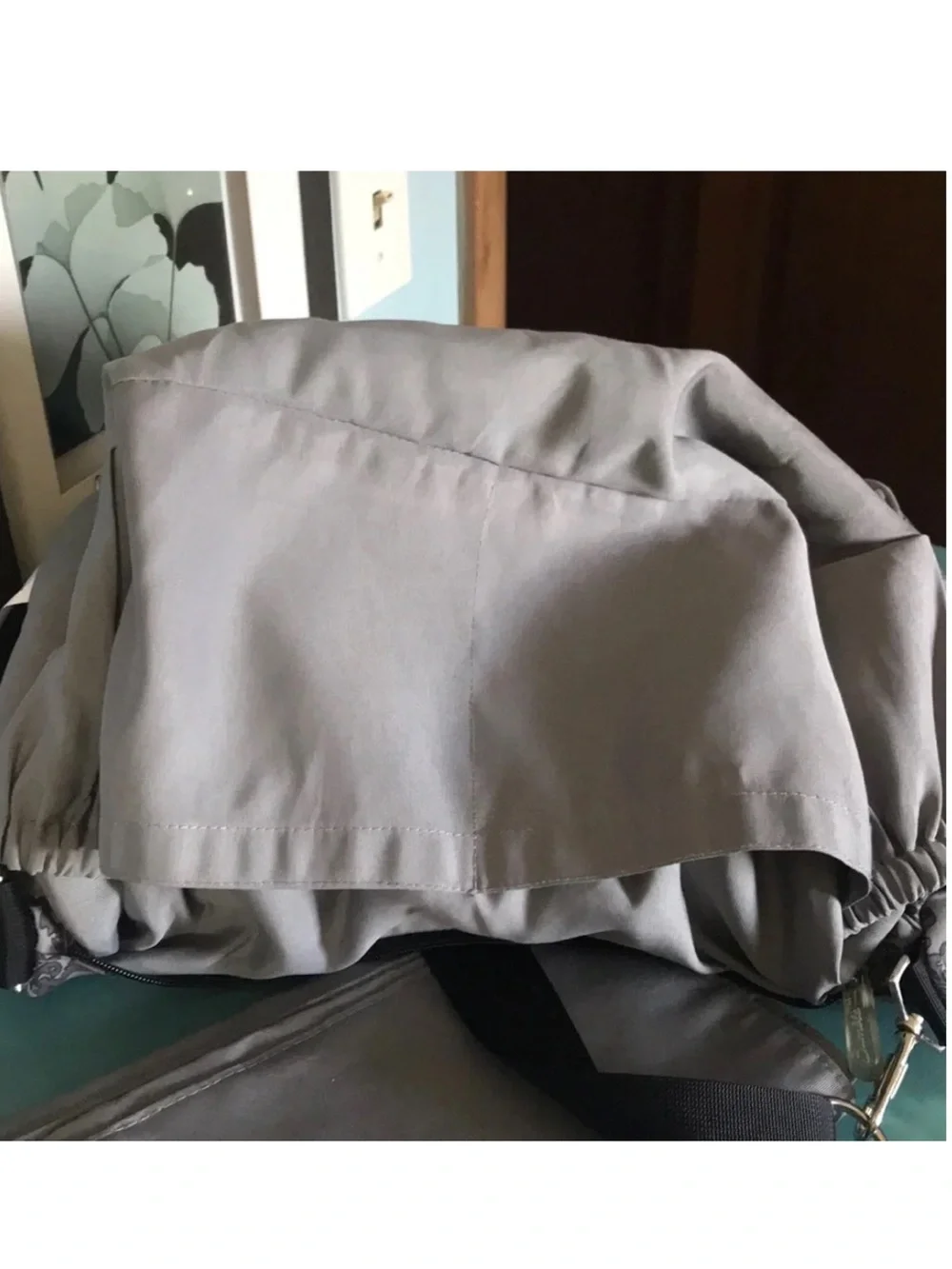 Bumble Taylor grey damask transitional diaper tote bag